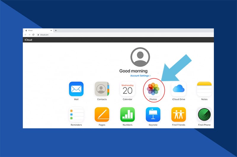 How to Access iCloud Photos Online: Step 2