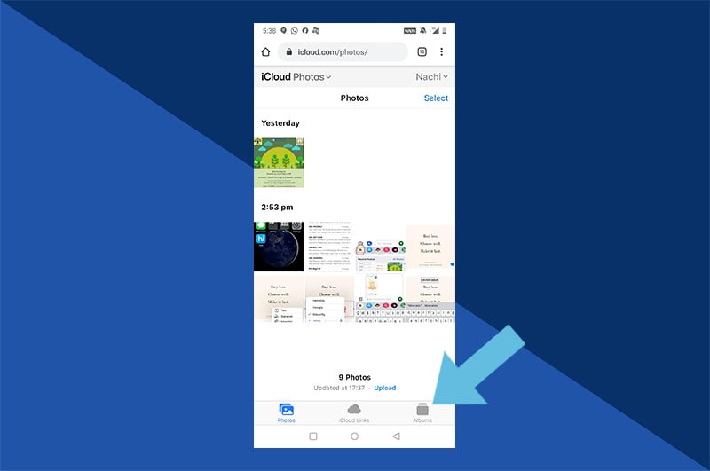 How to Access iCloud Photos on Android: Step 5