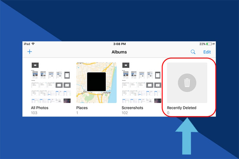 How to see your recently deleted photos: Step 2