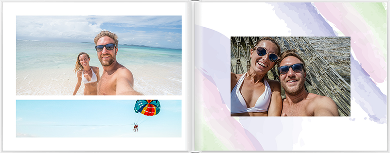 Designing the layout of a custom romantic photo book | Motif