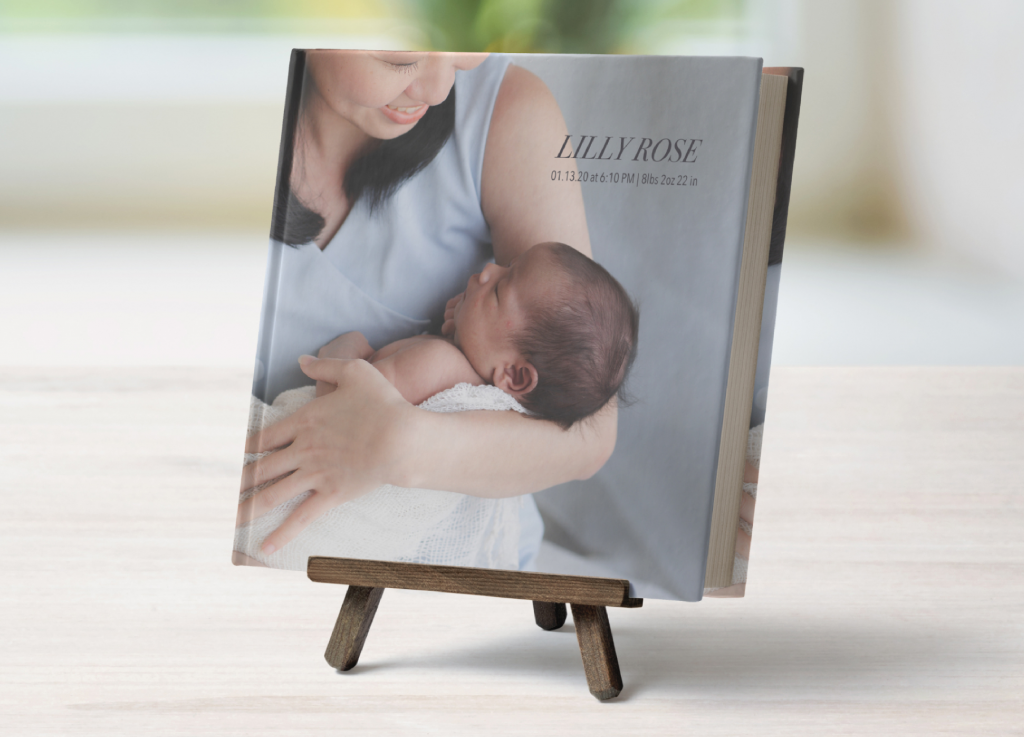 Motif baby photo book